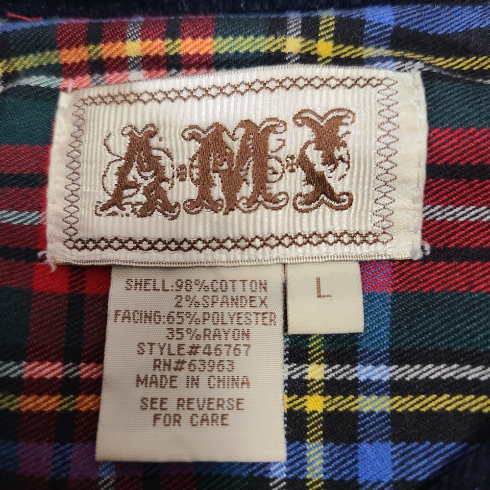 Vintage AMX Blue‎ Jacket Size Large - Picture 10 of 12